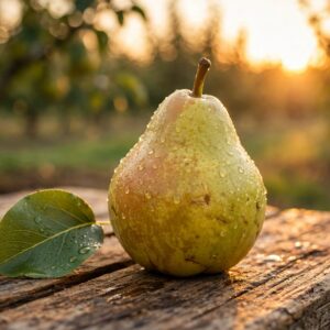 Home pear golden hour